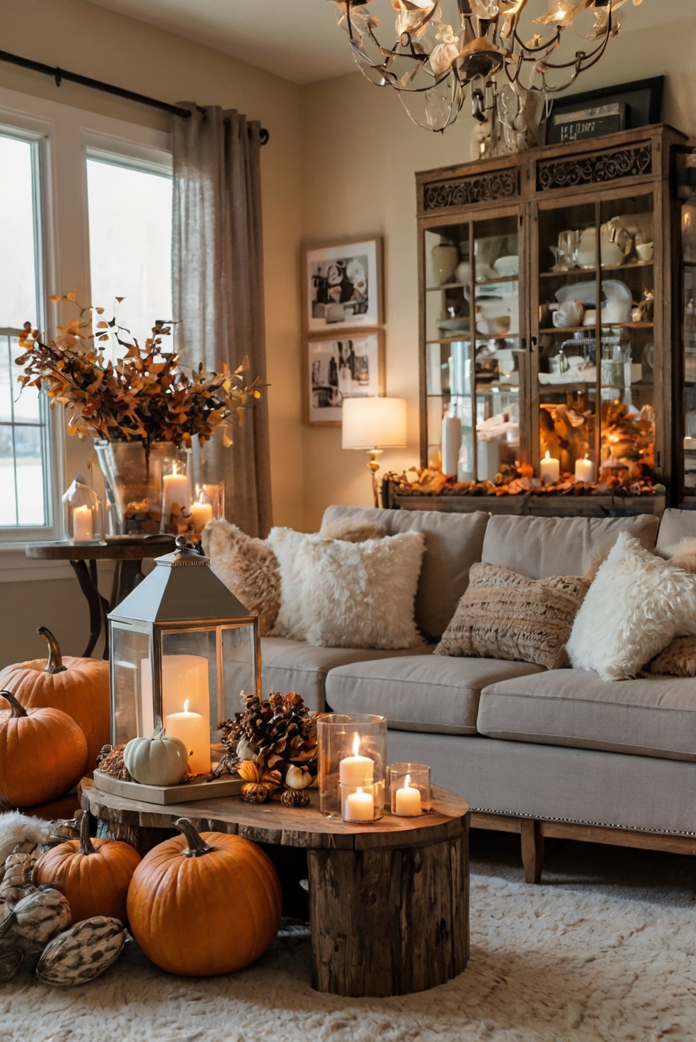 Fall decor ideas, Cozy living room, Interior design, Home renovation, Modern rustic style