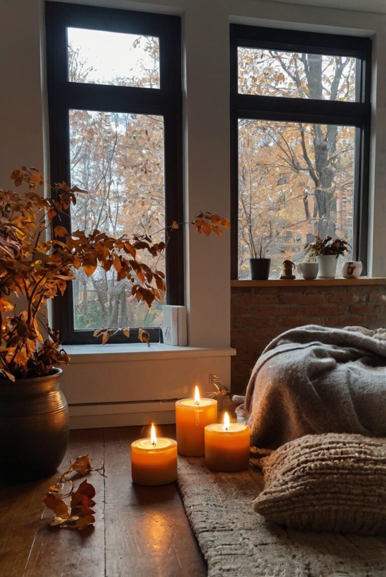 Fall home decor, Fall decorating tips, Apartment decor ideas, Seasonal home improvements, Autumn interior design